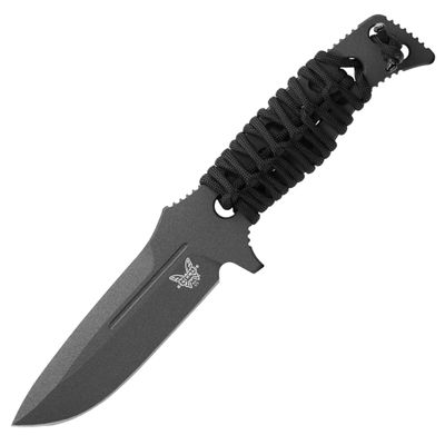 Benchmade - Fixed Adamas Tactical Knife, Drop-Point Blade with Black Paracord Handle (375BK-1)
