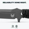 Benchmade - Fixed Adamas Tactical Knife, Drop-Point Blade with Black Paracord Handle (375BK-1) view 3