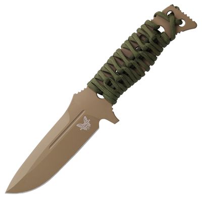 Benchmade - Fixed Adamas Tactical Knife, Drop-Point Blade with Flat Earth Paracord Handle (375FE-1)