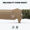Benchmade - Fixed Adamas Tactical Knife, Drop-Point Blade with Flat Earth Paracord Handle (375FE-1) view 3