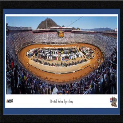 Bristol Motor Speedway, Dirt Race - 42x15.5-inch Single Mat, Select Framed Picture by Blakeway Panoramas