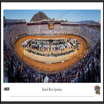 Bristol Motor Speedway, Dirt Race - 40.25x13.75-inch Standard Framed Print by Blakeway Panoramas