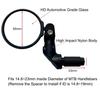 Hafny NEW Multi-Adjustable Bar End Bike Mirror, HD Safe Blast-Resistance Glass Cycling Mirror, E-bike Mirror, Bicycle Rearview Mirror, HF-M952S-FR08 (Silver Glass) view 2