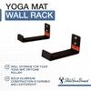 StoreYourBoard Yoga Mat Holder Wall Mount Shelf  Workout Mat Storage Rack for Yoga Accessories, Foam Rollers, Resistance Bands & Fitness Gear, Home Gym Organizer for Multiple Mats - Holds Up To 30lbs view 3