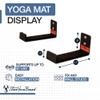 StoreYourBoard Yoga Mat Holder Wall Mount Shelf  Workout Mat Storage Rack for Yoga Accessories, Foam Rollers, Resistance Bands & Fitness Gear, Home Gym Organizer for Multiple Mats - Holds Up To 30lbs view 4