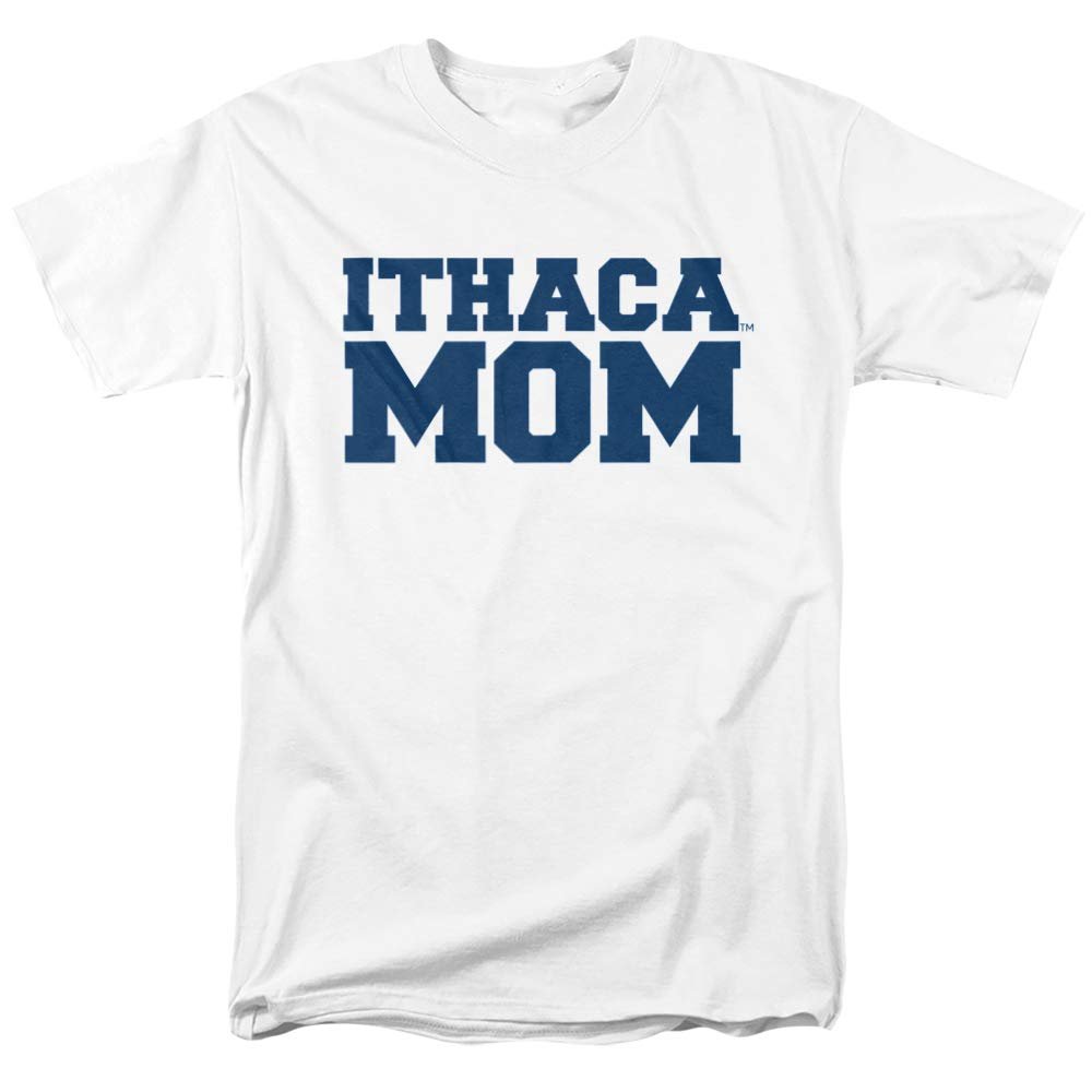 Ithaca College Official Mom Unisex Adult T-Shirt, White, 4X-Large