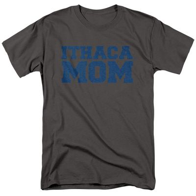 Ithaca College Official Mom Unisex Adult T-Shirt, Charcoal, 5X-Large