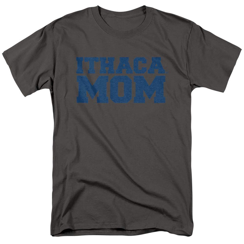 Ithaca College Official Mom Unisex Adult T-Shirt, Charcoal, 5X-Large