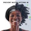 Extra Large Swim Cap for Braids and Dreadlocks Afro Hair Weaves Long Hair, Waterproof Silicone Cover Ear Bath Pool Shower Swimming Cap for Women Men Youth Adult Kids Girl to Keep Hair Dry, Black view 4