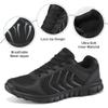 DUOYANGJIASHA Womens Sneakers Walking Shoes Comfortable Non Slip Tennis Shoes Breathable Lightweight Footwear for Casual Work Allblack view 4