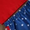 Baby Boys 4th of July Outfits American Flag Stripe Short Sleeve T-Shirt + Shorts Set Infant Summer Clothes 2Pcs (A-Red,0-3 Months,) view 4