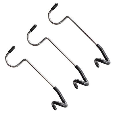 BESPORTBLE Camping Tent Accessories Set 3 Stainless Steel Hooks Lantern Pole Hanger Non-Slip Sleeve Ideal for Outdoor Hiking Fishing
