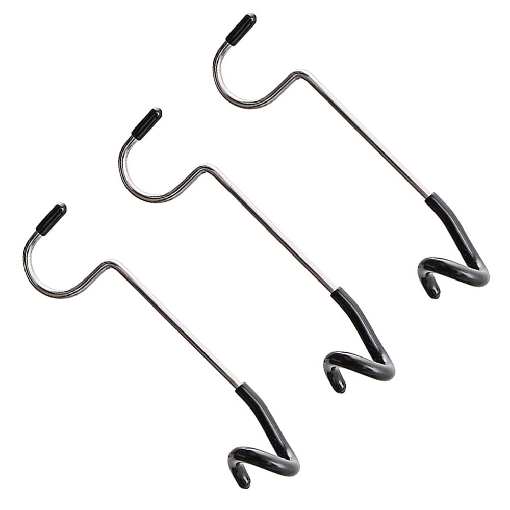 BESPORTBLE Camping Tent Accessories Set 3 Stainless Steel Hooks Lantern Pole Hanger Non-Slip Sleeve Ideal for Outdoor Hiking Fishing