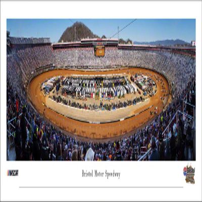 Bristol Motor Speedway, Dirt Race - Unframed 40 x 13.5 Poster by Blakeway Panoramas