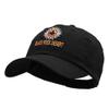 Black Rock Flame Embroidered Unstructured Cotton Twill Cap - Black OSFM view 2