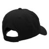 Black Rock Flame Embroidered Unstructured Cotton Twill Cap - Black OSFM view 4