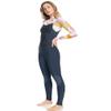 Roxy Womens 3/2 Syncro Back Zip GBS Wetsuit - Jet Grey/Coral Flame/Temple Gold | 4 view 2