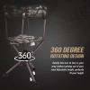 KEMIMOTO Tripod Swivel Hunting Chair, 360 Degree Blind Chairs with Backrest, Folding Camo Seats, Height Adjustable for Hunting Fishing Camping view 2