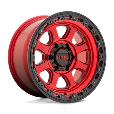 KMC Wheels KM548 17X9 5X5.0 C-RED BLK-LP 00MM - KM54879050900