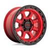 KMC Wheels KM548 17X9 5X5.0 C-RED BLK-LP 00MM - KM54879050900 view 2