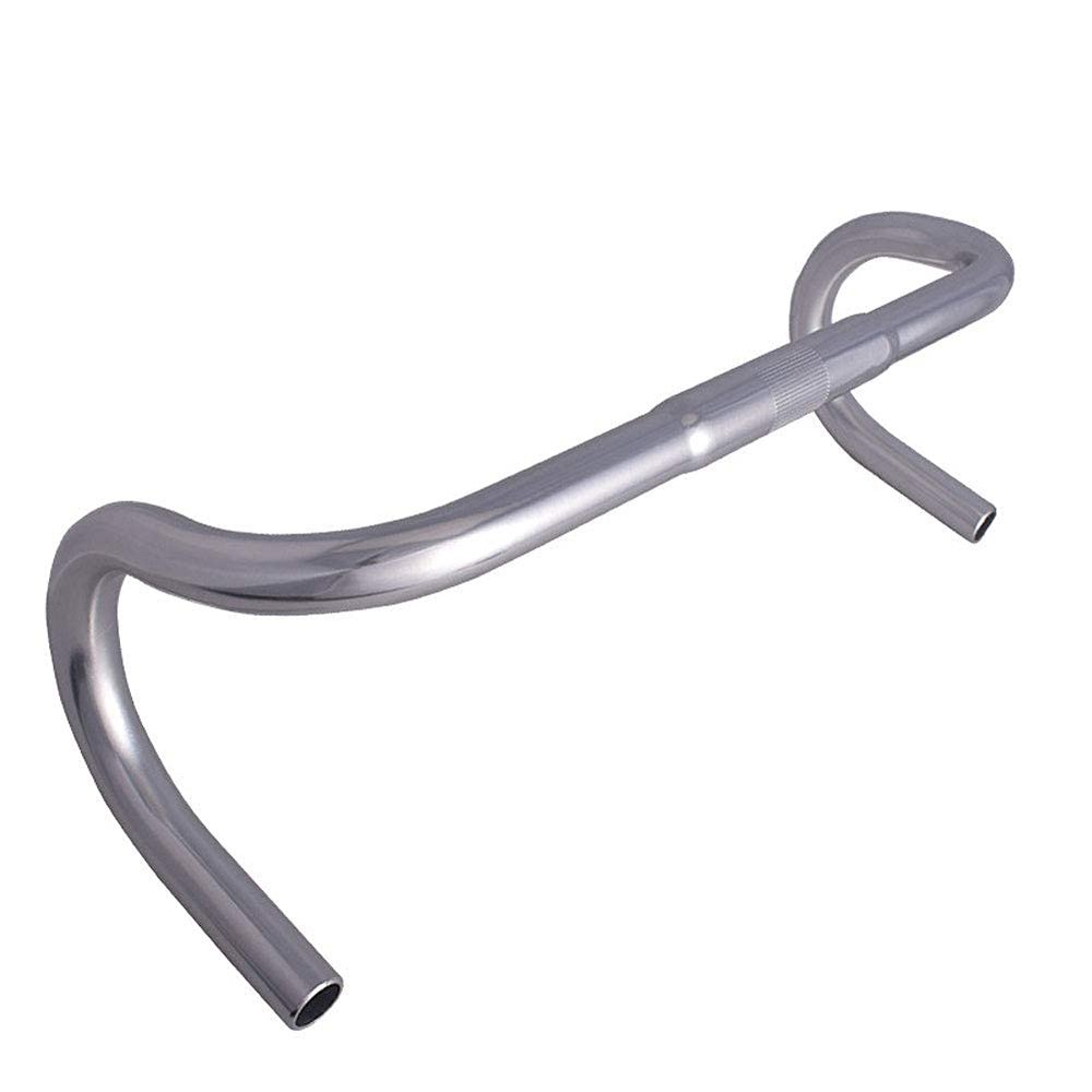 WYJW Bicycle Handlebar, Bike Road Bicycle Drop Bar Bent Handlebar Aluminum Alloy 25.4mm Integrated Molding Process, Suitable for Mountain Bike,B