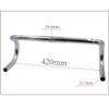 WYJW Bicycle Handlebar, Bike Road Bicycle Drop Bar Bent Handlebar Aluminum Alloy 25.4mm Integrated Molding Process, Suitable for Mountain Bike,B view 3