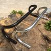 WYJW Bicycle Handlebar, Bike Road Bicycle Drop Bar Bent Handlebar Aluminum Alloy 25.4mm Integrated Molding Process, Suitable for Mountain Bike,B view 4