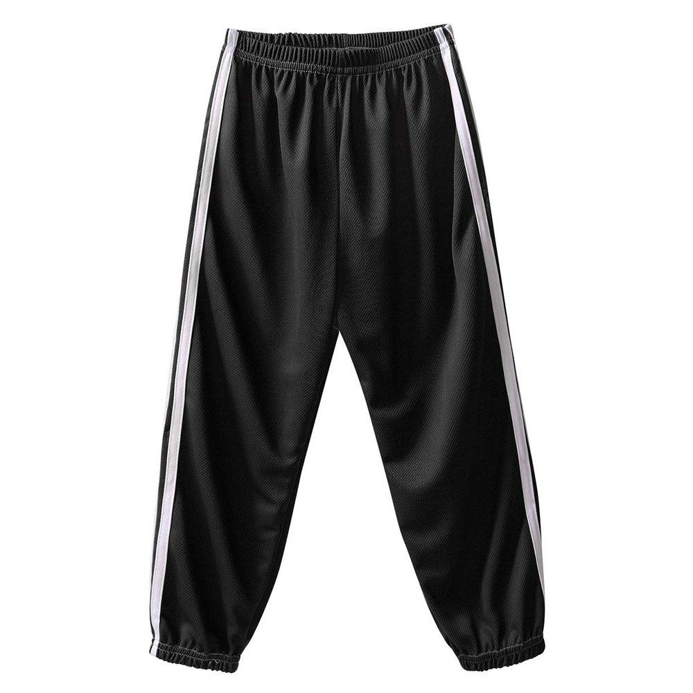 Yeeye Kids Boys Girls Loose Casual Harem Pants Dance Sports Workout Joggers Sweatpants Sportwear Black 2-3