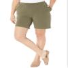 Catherines Women's Plus Size Suprema Short - 6X, Grape Leaf view 1