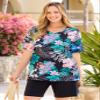 Catherines Women's Plus Size Suprema Short - 6X, Grape Leaf view 2