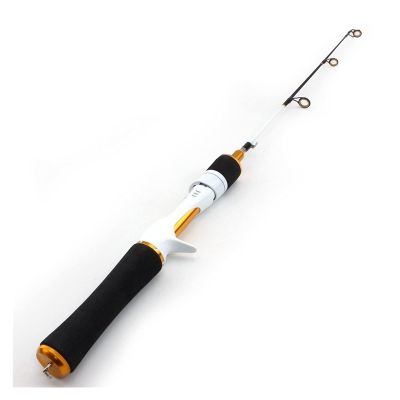 ZYHYD 59cm Spinning cast ice Fishing Rod, Carbon Winter ice Fishing Rod, Boat Fishing Rod, Ultra-Light Two-Section Fishing Rod, Travel Fishing Tackle ZYHYD (Color : Casting Rod)