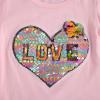 6M-7T Toddler Baby Girl Summer Clothes Set Cool Sequins T-Shirts Tees Tops Short Pants 2PCS Baby Girl Outfit Set (F Pink, 6T-7T) view 4
