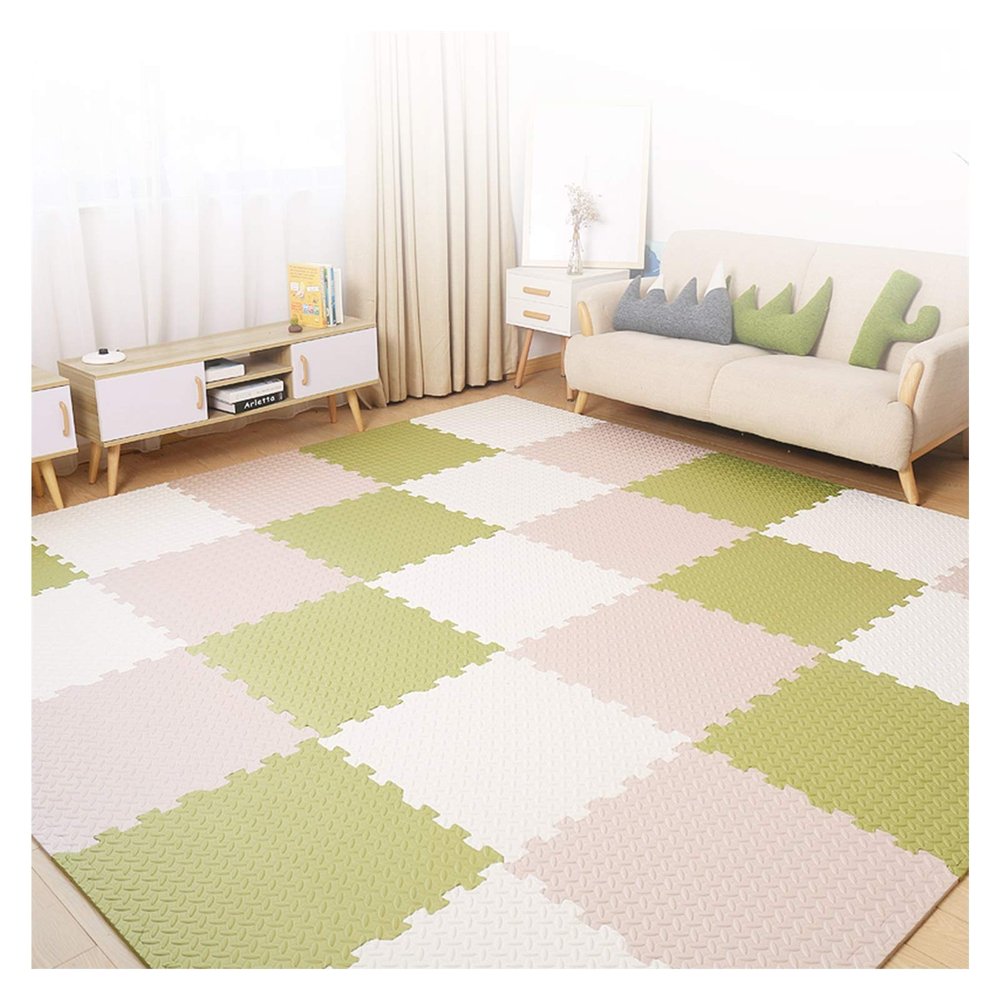 ALGFree Foam Puzzle Mat Soft Kids Baby Foam Activity Play Mat Interlocking Floor Tiles EVA Infant Crawling Mats, Customizable (Color : B, Size : 30x30x2.5cm-30pcs)