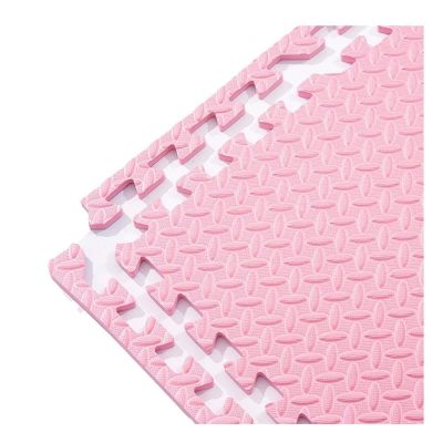 ALGFree Interlocking Foam Floor Mats Tiles Playmats Children Yoga Exercise Puzzle Blocking Board Soft EVA Kids Playmats, 5 Colors (Color : Pink, Size : 30x30x1.2cm-32pcs)