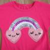 6M-7T Toddler Baby Girl Summer Clothes Set Cool Sequins T-Shirts Tees Tops Short Pants 2PCS Baby Girl Outfit Set (D Rose, 4T-5T) view 3