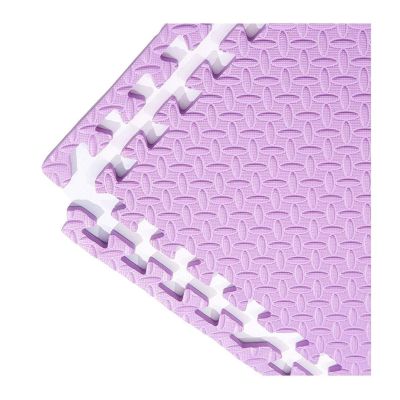 ALGFree Interlocking Foam Floor Mats Tiles Playmats Children Yoga Exercise Puzzle Blocking Board Soft EVA Kids Playmats, 5 Colors (Color : Purple, Size : 60x60x1.2cm-12pcs)