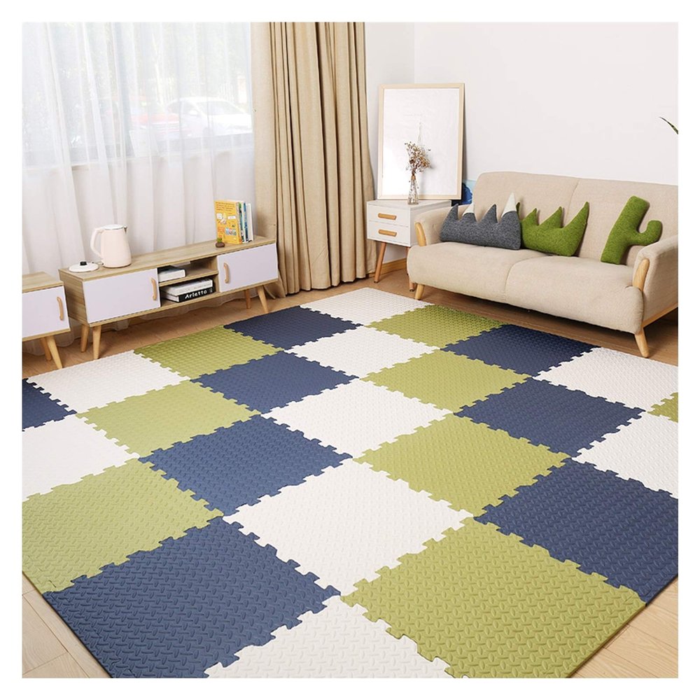ALGFree Foam Puzzle Mat Soft Kids Baby Foam Activity Play Mat Interlocking Floor Tiles EVA Infant Crawling Mats, Customizable (Color : A, Size : 30x30x2.5cm-20pcs)