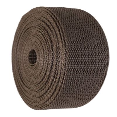 GGR Supplies Durable Polypropylene UV Resistant Webbing Straps Ideal for DIY Projects, Pet Collars, Outdoors, Crafts and Much More. 1 Inch (Brown, 100)