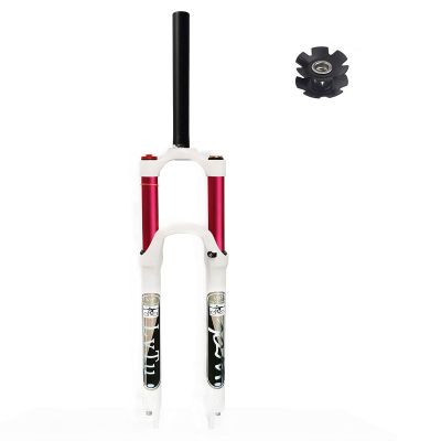 LvTu 26 27.5 29 inch Air Suspension Fork 130 Travel, Disc Brake Lightweight Straight Tube/Tapered Tube Mountain Bike Front Fork 9mm QR (Color : Straight Manual Lock Out, Size : 29")