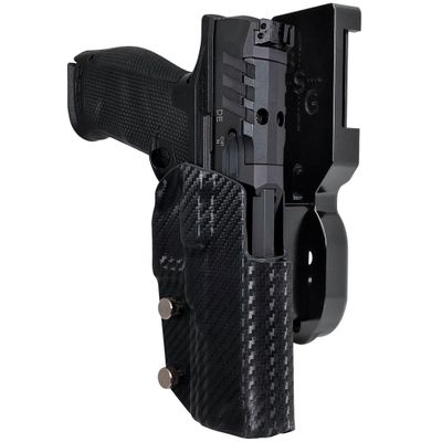 Pro Heavy Duty Competition Holster fits Walther PDP 4.5in (Polymer Frame) (Left-Hand Draw, Black/Carbon Fiber)
