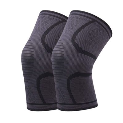 YUNSI Elbow 1Pair Knee Pads Breathable Nylon Elastic Sports Knee Support Brace Running Fitness Basketball Football Protector Joelheiras for Adult (Color : Black, Size : XL)