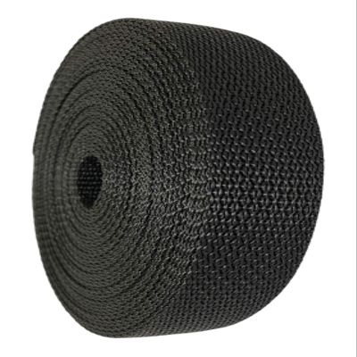 GGR Supplies Durable Polypropylene UV Resistant Webbing Straps Ideal for DIY Projects, Pet Collars, Outdoors, Crafts and Much More. 1 Inch (Black, 100)