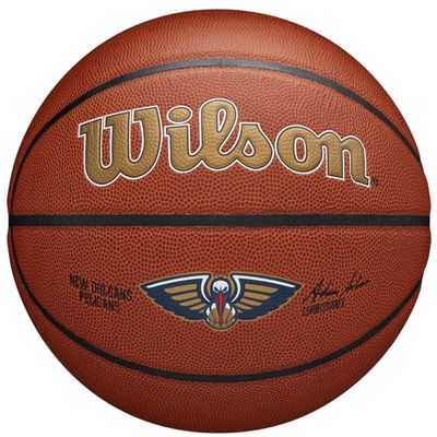 Wilson NBA New Orleans Pelicans Size 7 Basketball - PureFeel Cover, 29.5"