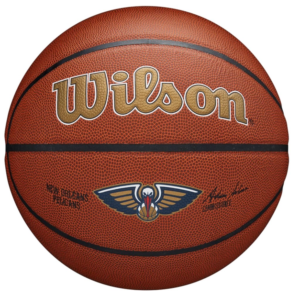 Wilson NBA New Orleans Pelicans Size 7 Basketball - PureFeel Cover, 29.5"