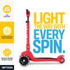 Jetson Scooters - Jupiter Mini 3 Wheel Kick Scooter (Red) - Collapsible Portable Kids Three Wheel Push Scooter - Lightweight Folding Design with High Visibility RGB Light Up LEDs on Stem and Wheels view 4