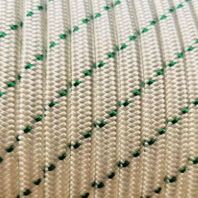 MarineNow Double Braid Polyester Low Stretch Sailing Rope Choose Size/Length/Color (8 mm (5/16"), 170 ft, Green Fleck)