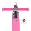 Jetson Scooters - Leo Kick Scooter (Pink) - Collapsible Portable Kids Push Scooter - Lightweight Folding Design with High Visibility RGB Light Up LEDs Wheels and Adjustable Height Handlebars view 3
