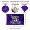 College Flags & Banners Co. Weber State Wildcats Flag and Pole Bracket Mount Bundle view 3