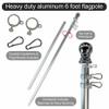 College Flags & Banners Co. Weber State Wildcats Flag and Pole Bracket Mount Bundle view 4