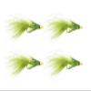 Wild Water Fly Fishing Cone Head Olive Wooly Buggers, Size 6, Qty. 4, for Deeper Water Fish, Trout, Pike, and Bass view 1